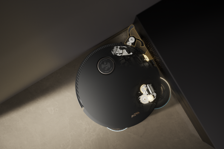 Robot Sprzątający MOVA Mobius 60 AI Stacja 6 Mopów Suszanie 30000 Pa + Plyn