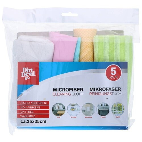 Ściereczki z mikrofibry Dirt Devil E9555 5 szt. 35 x 35 cm
