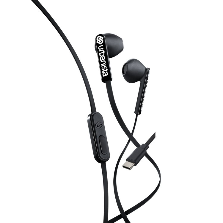 Urbanista - USB-C Słuchawki Przewodowe Douszne  - San Francisco Midnight Black