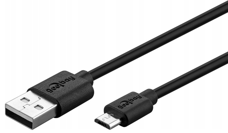 Kabel do telefonu Goobay DAT USB-A - micro-USB-B 1,0m FastCharge czarny PL
