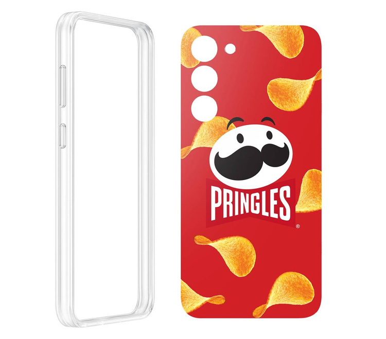 Samsung Etui Frame Case White do Galaxy S23 + Wymienna płytka Pringles