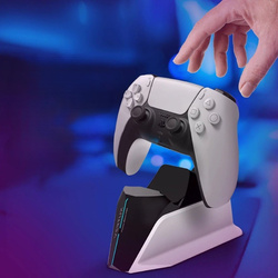 Vertux Dual Dock Stacja ładująca do kontrolera PS5 Biały