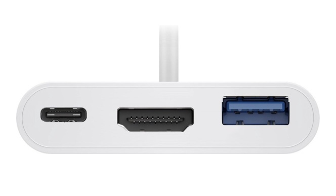 Multi adapter USB-C - USB-A + HDMI + USB-C PD 60W Goobay Biały