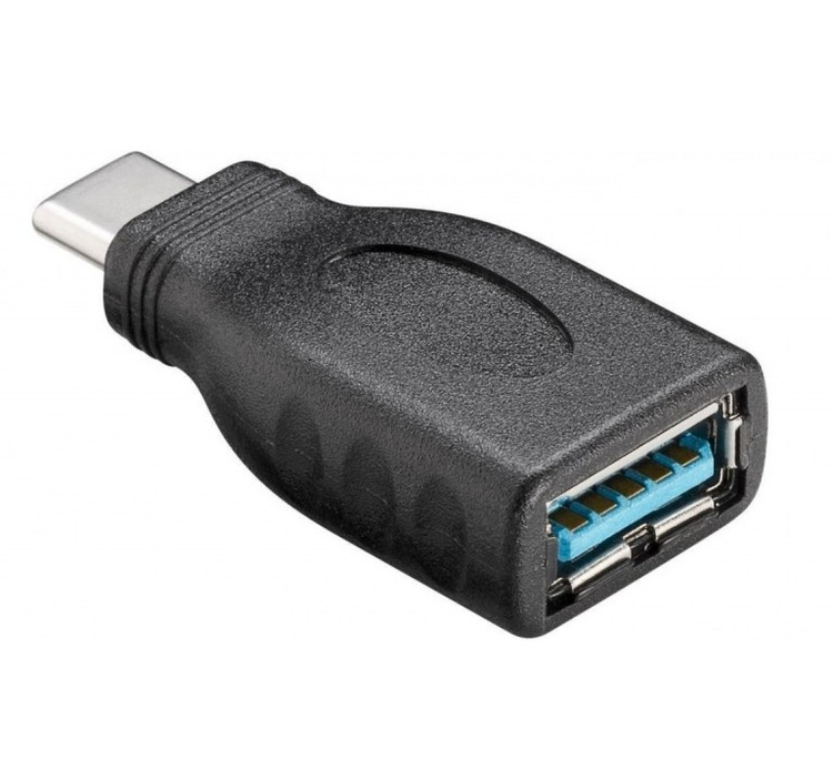 Przejściówka do komputera Adapter Goobay USB-C na gniazdo USB - A 3.0 Czarny