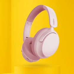 Niceboy Słuchawki Nauszne Stellar Sakura Pink Różowe AUX IPX4 BT 5.4 USBC
