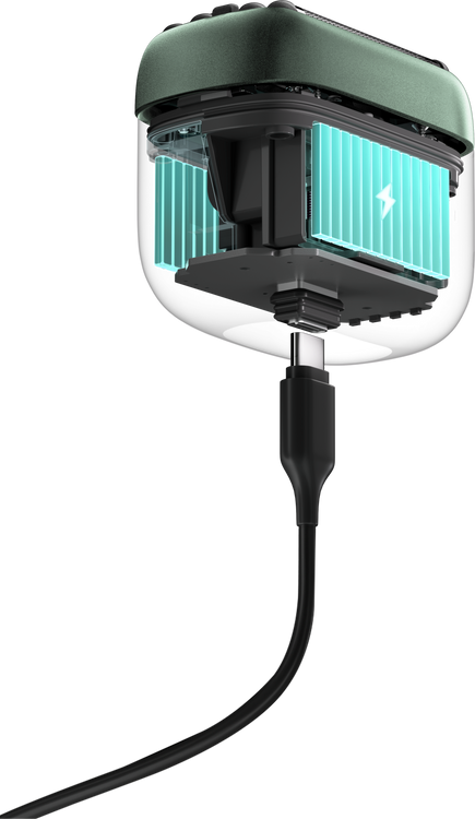 Yoose Mini 5 golarka, maszynka elektryczna męska, IPX7, USB-C, podróżna, zielona