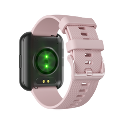 Bemi SmartWatch Exo Czarny + Pasek Silikonowy Różowy 