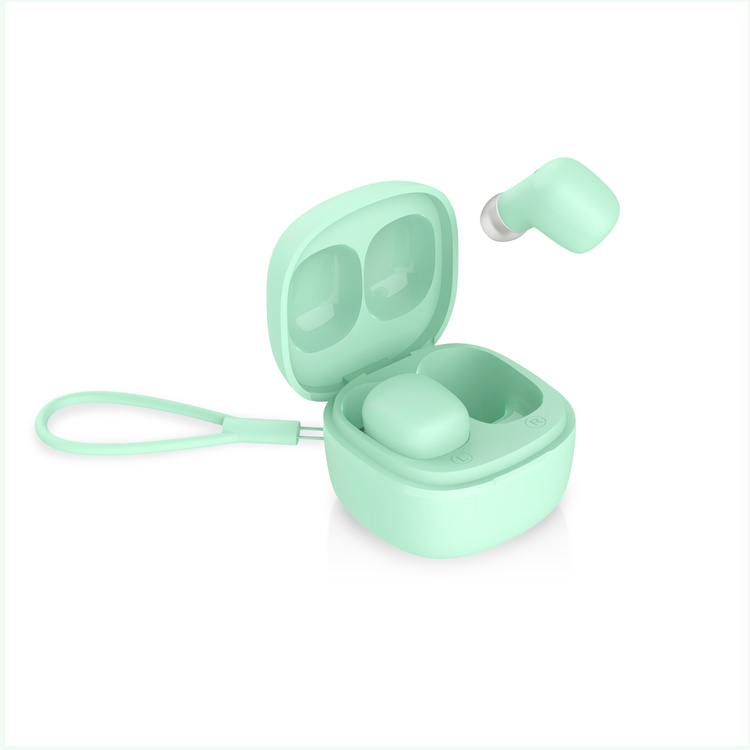Niceboy Słuchawki Douszne HIVE Smarties Green Mint Zielone USB-C IPX4 BT