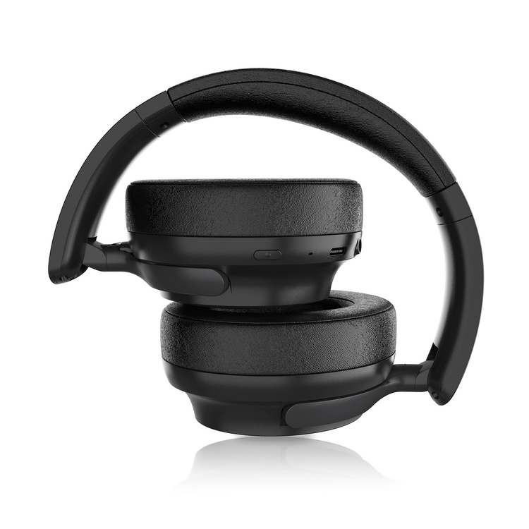 Niceboy Słuchawki Nauszne Stellar Onyx Black Czarne AUX IPX4 BT 5.4 USBC
