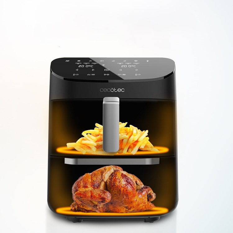 Frytkownica beztłuszczowa CECOTEC FoodCourt 11000 Connected z podwójnym koszem 11l
