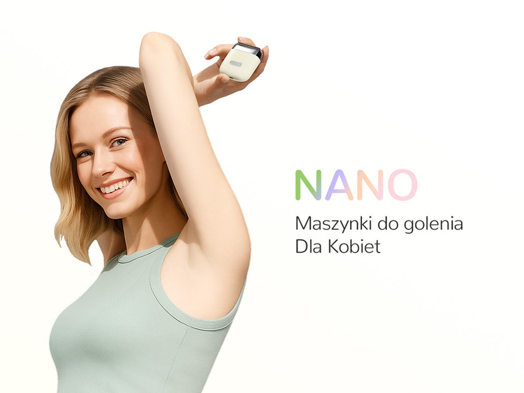 Yoose Golarka elektryczna damska Nano, IPX7, podróżna, beżowa