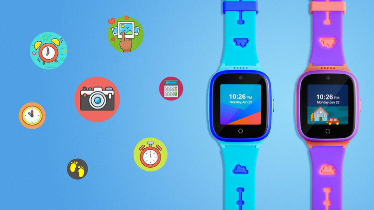 Niceboy Watch Kids PATROL Blue dla Dzieci IP67 SIM 4G GPS + Wi-Fi + LBS 