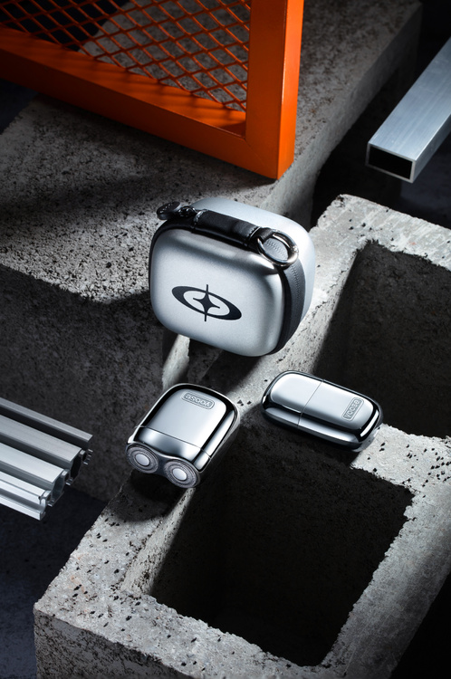 YOOSE Zestaw - Golarka Mini 2.0 + trymer do nosa + etui, srebrny