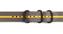 Pasek Samsung do Gear Sport Premium Nato Strap Szary - Żółty GP-R600BREECAH