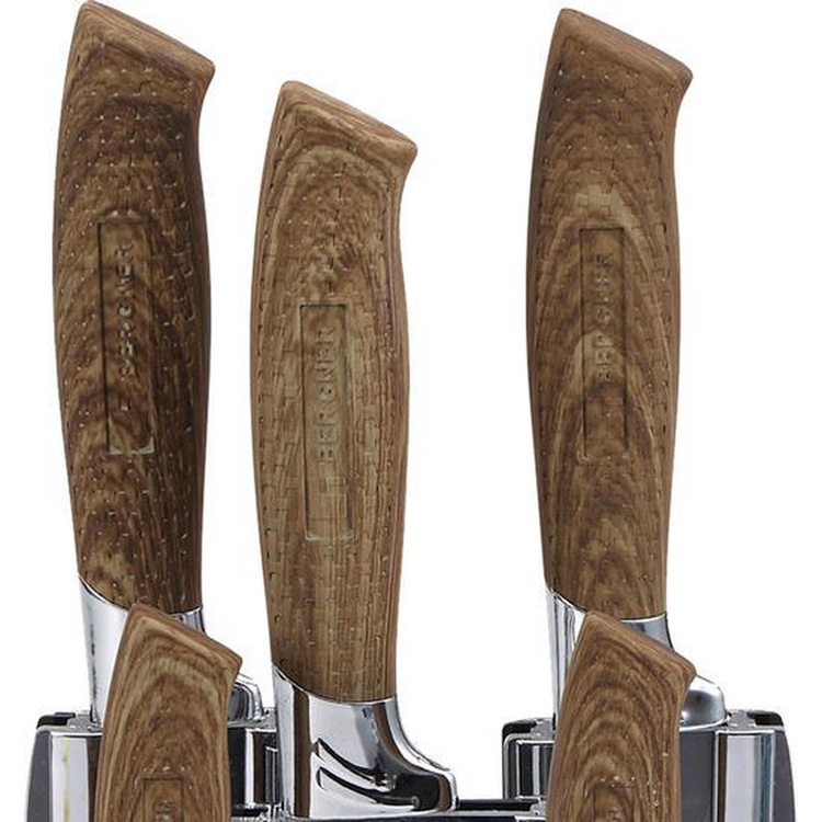 BERGNER Zestaw noży ze stali nierdzewnej Walsrode - 5 Sztuk + Stojak