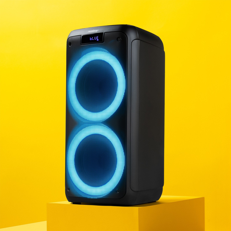 Głośnik Karaoke Przenośny z Mikrofonem Niceboy Głośnik PARTY Boss 2 200W