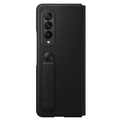 Etui Samsung Leather Flip Cover Czarny do Galaxy Z Fold3 5G (EF-FF926LBEGWW)