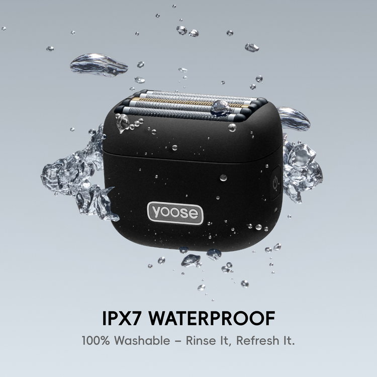 Yoose Mini 5 golarka, maszynka elektryczna męska, IPX7, USB-C, podróżna, czarna