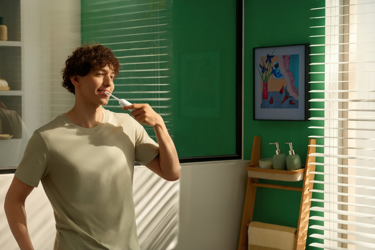 Laifen Soniczna Szczoteczka do Zębów Wave SE 2 Głowki Aplikacja USB-C Żółta