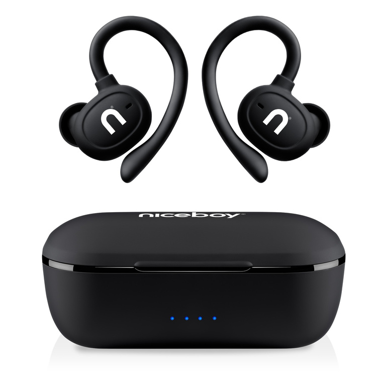 Niceboy Słuchawki Douszne HIVE Airsport 3 Pro IPX5 AAC BT 5.4 Aplikacja iOS