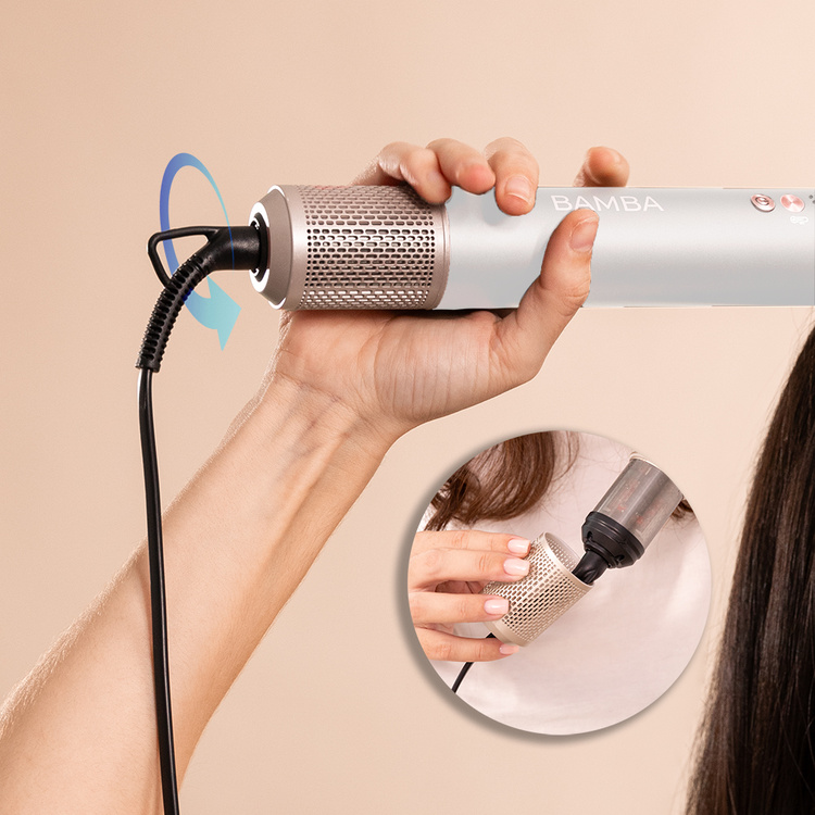 Cecotec Suszarko-lokówka CeramicCare AirGlam 8in1 Champagne /OUTLET