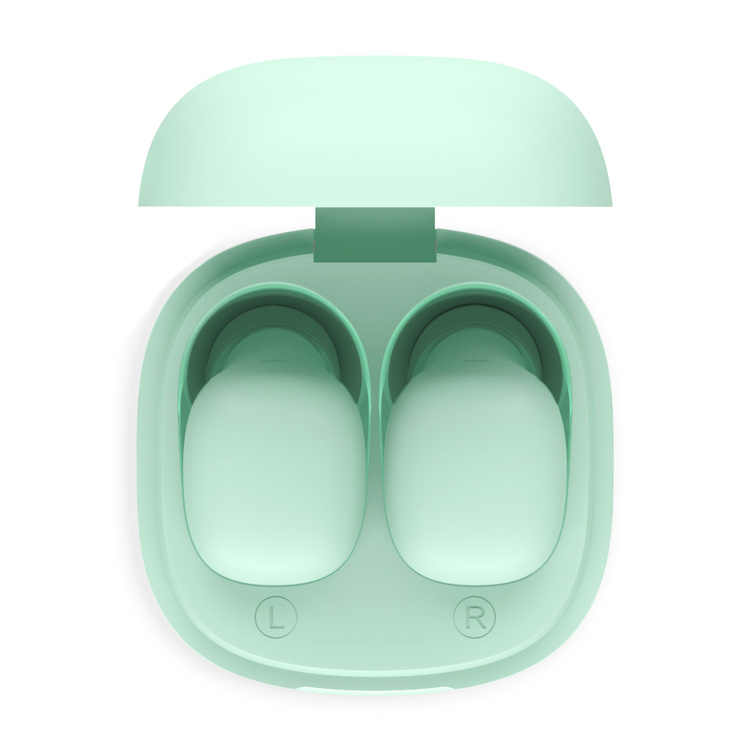 Niceboy Słuchawki Douszne HIVE Smarties Green Mint Zielone USB-C IPX4 BT
