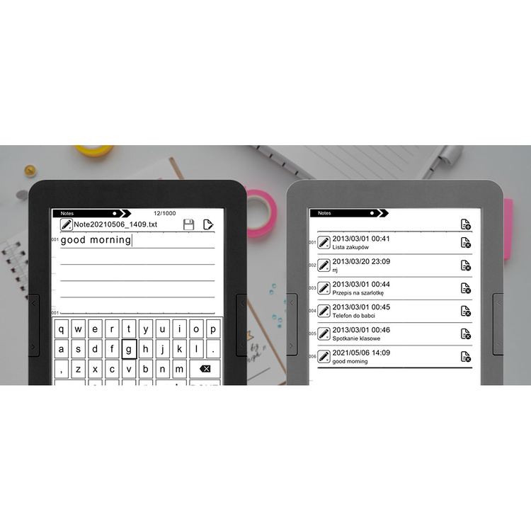 Czytnik do e-booków BEMI Cognita+ Szary 4GB 6 Cali 1800mAh E-INK Carta