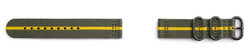 Pasek Samsung do Gear Sport Premium Nato Strap Szary - Żółty GP-R600BREECAH