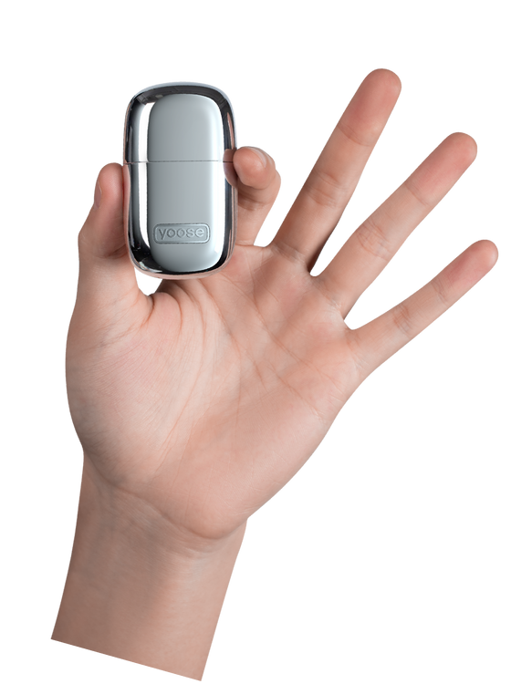 YOOSE Zestaw - Golarka Mini 2.0 + trymer do nosa + etui, srebrny