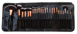 Zestaw 24 pędzli do makijażu Rio Beauty RIO-BRST