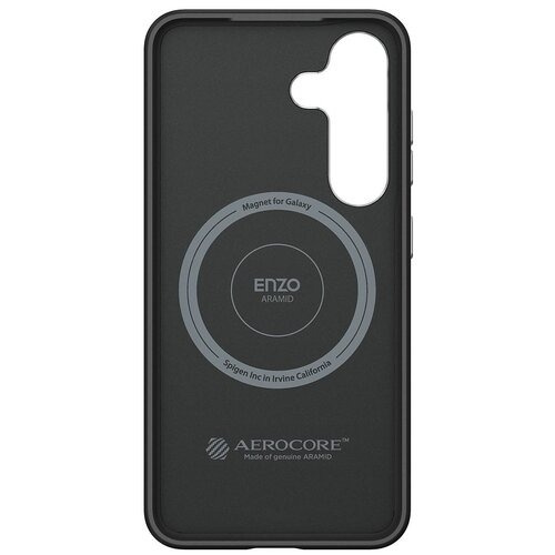 Etui Samsung Spigen Enzo Aramid Magnet Black-Silver do Galaxy S25 Czarny GP-FPS931PGABW