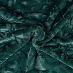 Narzuta na Łóżko Futrzana 200 x 220cm Smukee Home Dwustronna Zielona