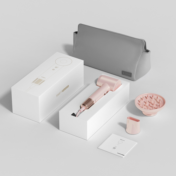 Laifen Suszarka do Włosów Swift Premium Różowa Złota z Jonizacją Cicha
