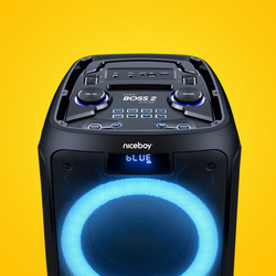 Głośnik Karaoke Przenośny z Mikrofonem Niceboy Głośnik PARTY Boss 2 200W