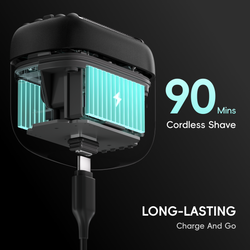 Yoose Mini 5 golarka, maszynka elektryczna męska, IPX7, USB-C, podróżna, czarna