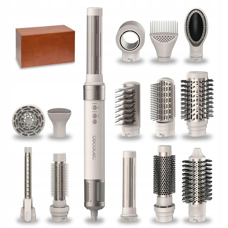 Cecotec Bamba CeramicCare 14in1 AirGlam Champagne Wielofunkcyjna lokówka do włosów