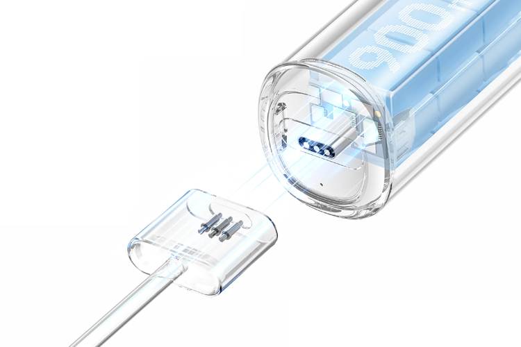 Laifen Szczoteczka do Zębów Soniczna Wave ABS Biała Głowki 3 szt. Aplikacja Gift Box