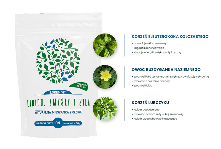 Lorem Vit Libido, Zmysły i Siła 50g