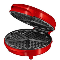 Gofrownica Hoffen 1000W Serca Czerwona