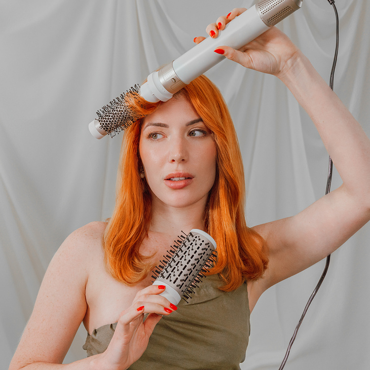 Cecotec Lokówko-suszarka CeramicCare 10in1 AirGlam Champagne /OUTLET