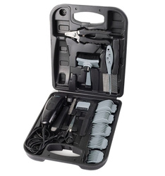 Trymer do Strzyżenia Zwierząt Active Pet Czarny 6 Nasadek Grzebień Kliper Szczotka Nożyczki Pilnik