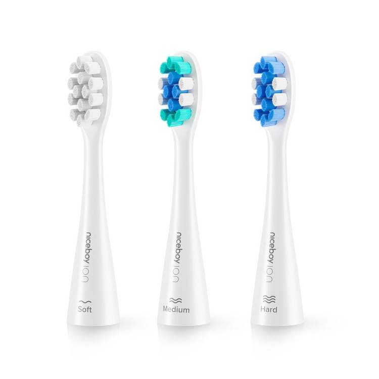 NICEBOY ION SmartSonic - Szczoteczka Soniczna 43 000 drgań – 3 końcówki Biała