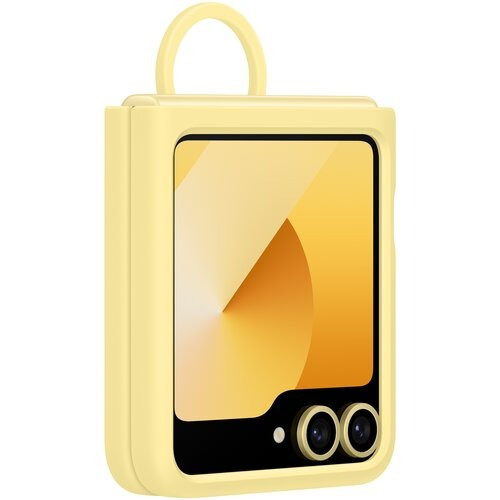 Etui Samsung Silicone Case with Ring Yellow do Galaxy Z Flip 6 Żółty EF-PF741TYEGWW