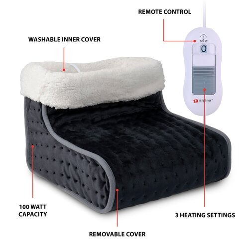 Alpina Ogrzewacz do stóp E-6632 Grafitowy /OUTLET