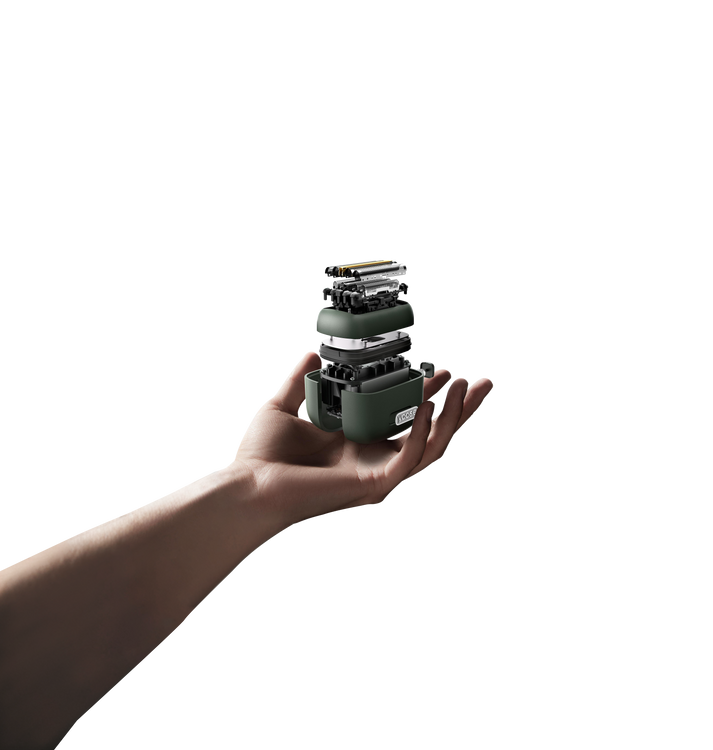 Yoose Mini 5 golarka, maszynka elektryczna męska, IPX7, USB-C, podróżna, zielona