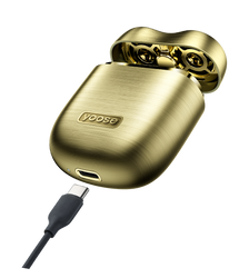 Yoose Mini S golarka, maszynka elektryczna męska, IPX7, USB-C, podróżna, złota