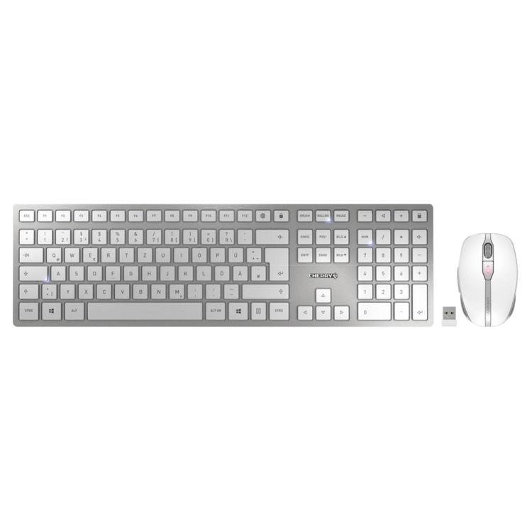 ZESTAW CHERRY DW 9000 SLIM KLAWIATURA + MYSZ SREBRNY