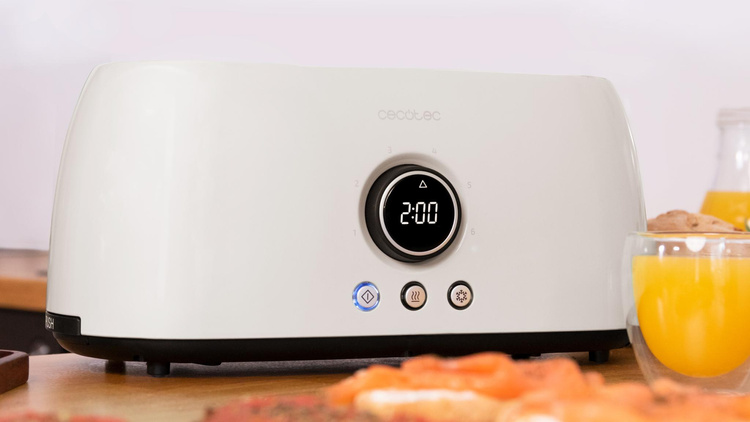 Cecotec ClassicToast 15000 Beige Extra Double Digital Toster Podwójny Pionowy Beżowy