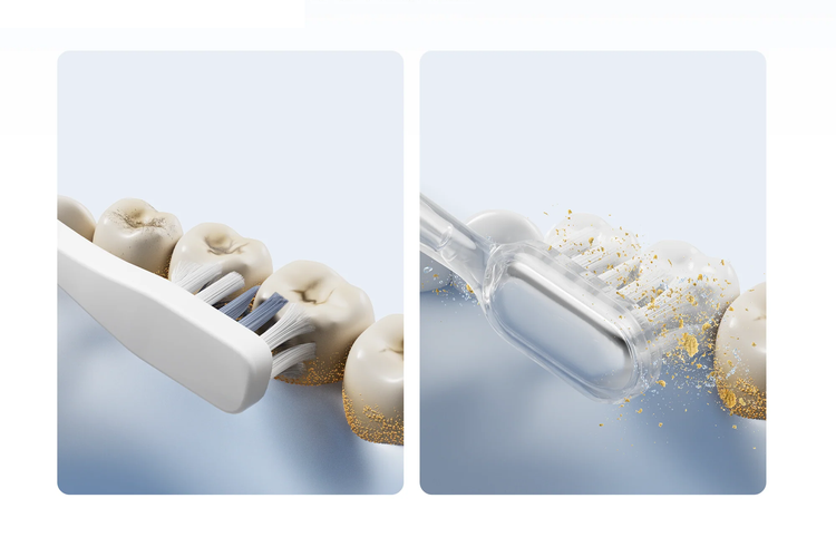 Laifen Główki Końcówki GUM CARE Transparent TPU Do Szczoteczki Wave 6 szt.