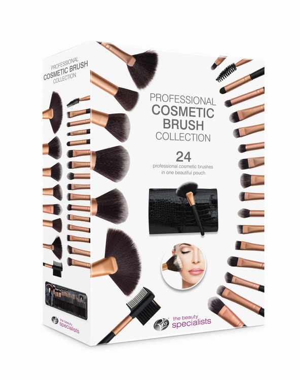 Zestaw 24 pędzli do makijażu Rio Beauty RIO-BRST